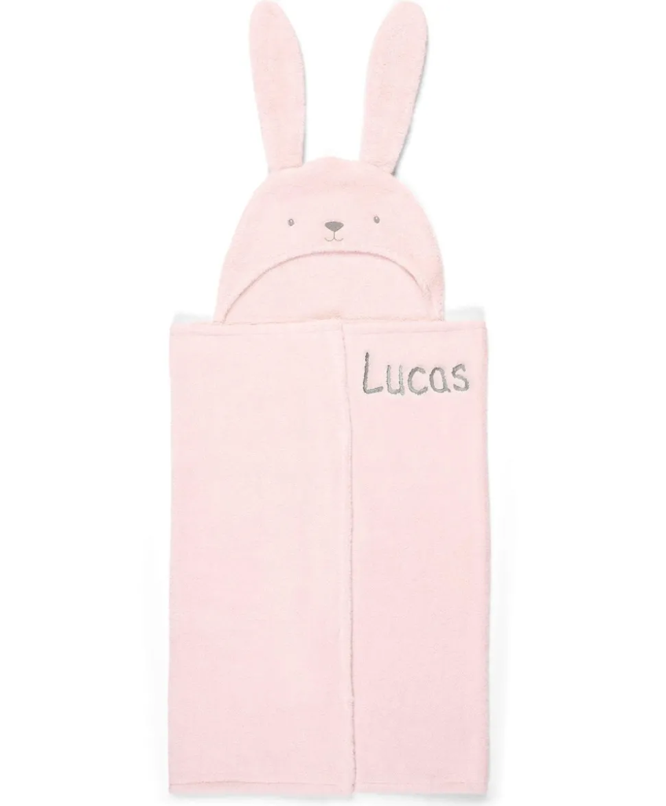 Hooded Baby Towel - Pink Bunny