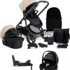 iCandy Orange 4 Pushchair Bundle with Maxi-Cosi Pebble 360 Pro² Car Seat & Base – Latte