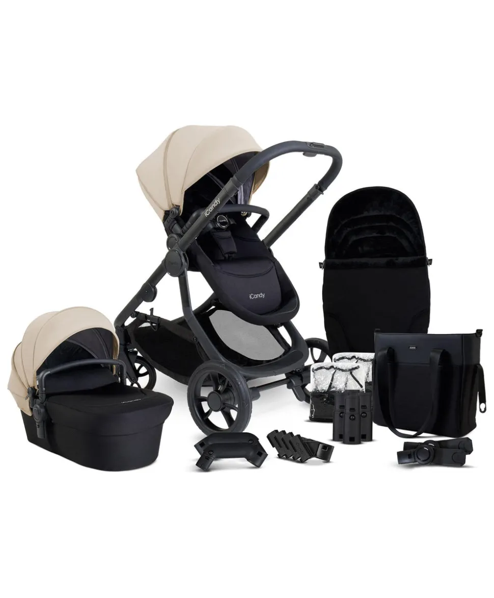 iCandy Orange4 Pushchair Bundle - Latte