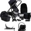 iCandy Orange4 Pushchair Bundle with Cloud T Car Seat & Base - Black