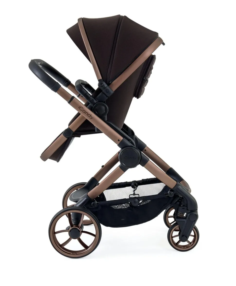 iCandy Peach 7 Complete Pushchair Bundle with iCandy Cocoon Car Seat - Pecan