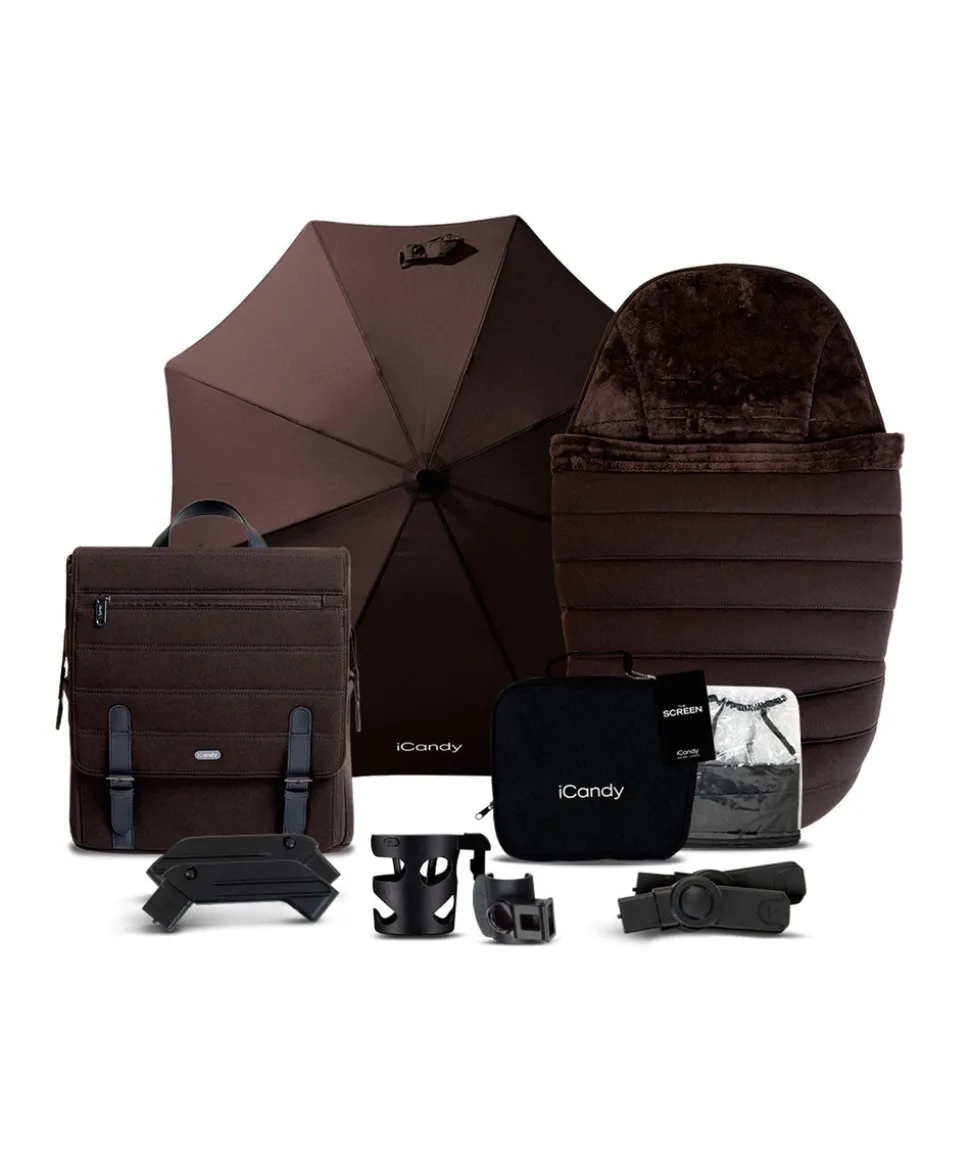 iCandy Peach 7 Complete Pushchair Bundle with iCandy Cocoon Car Seat - Pecan