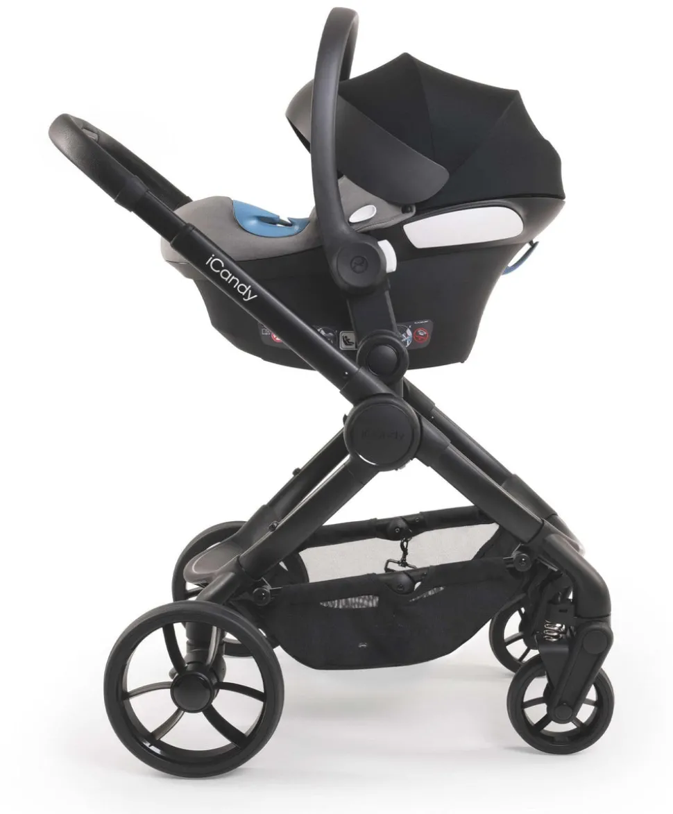 iCandy Peach 7 Complete Pushchair Bundle with Cybex Cloud T Car Seat & Base - Cookie