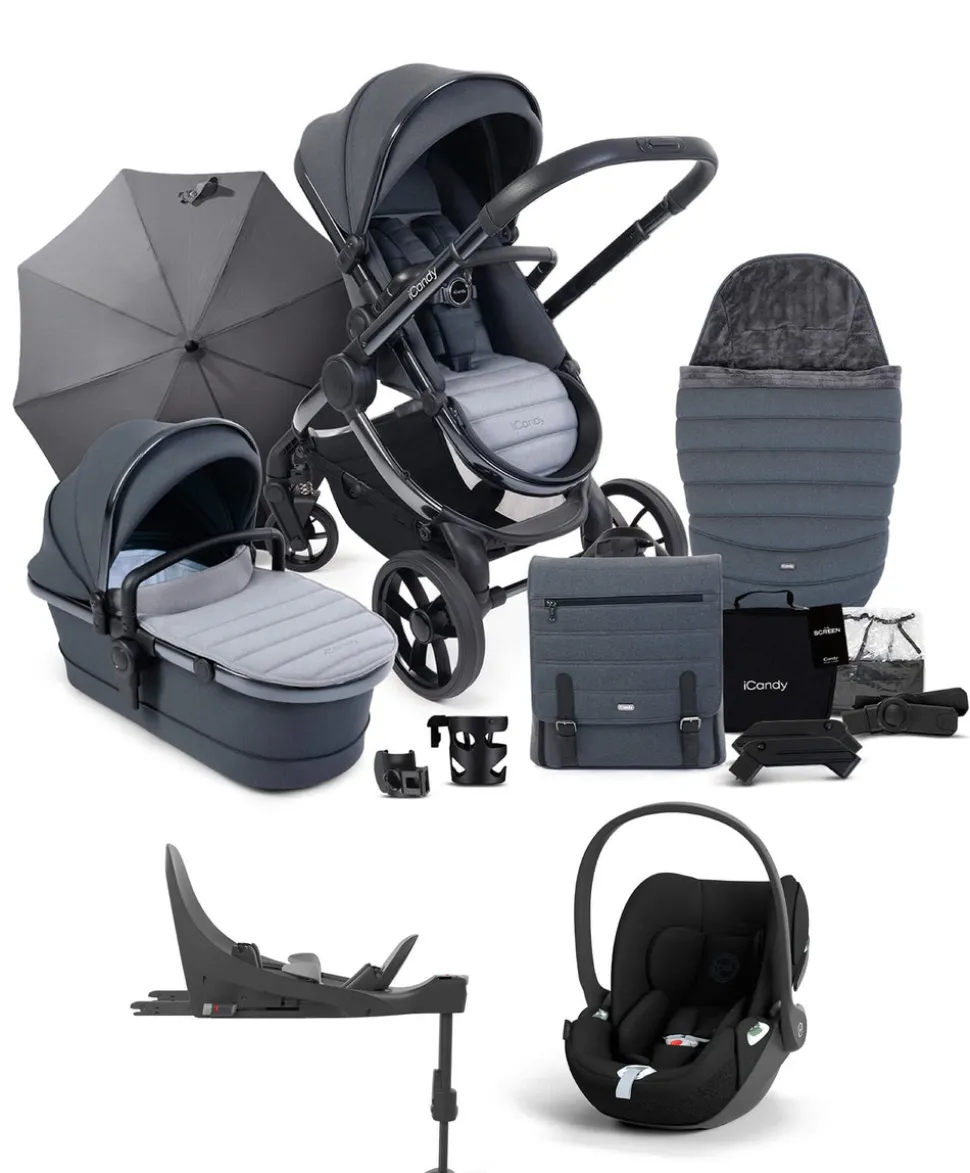 iCandy Peach 7 Complete Pushchair Bundle with Cloud T Car Seat & Base - Truffle