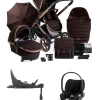 iCandy Peach 7 Complete Pushchair Bundle with Cybex Cloud T Car Seat - Pecan