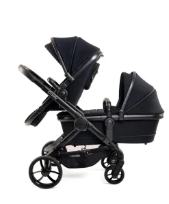 iCandy Peach 7 Double Pushchair Bundle - Black