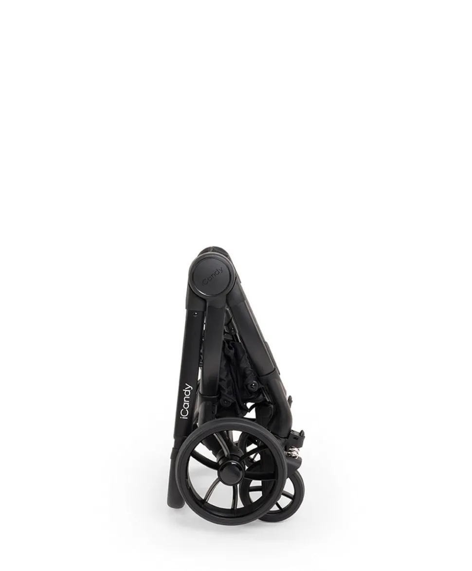 iCandy Peach 7 Double Pushchair Bundle - Black
