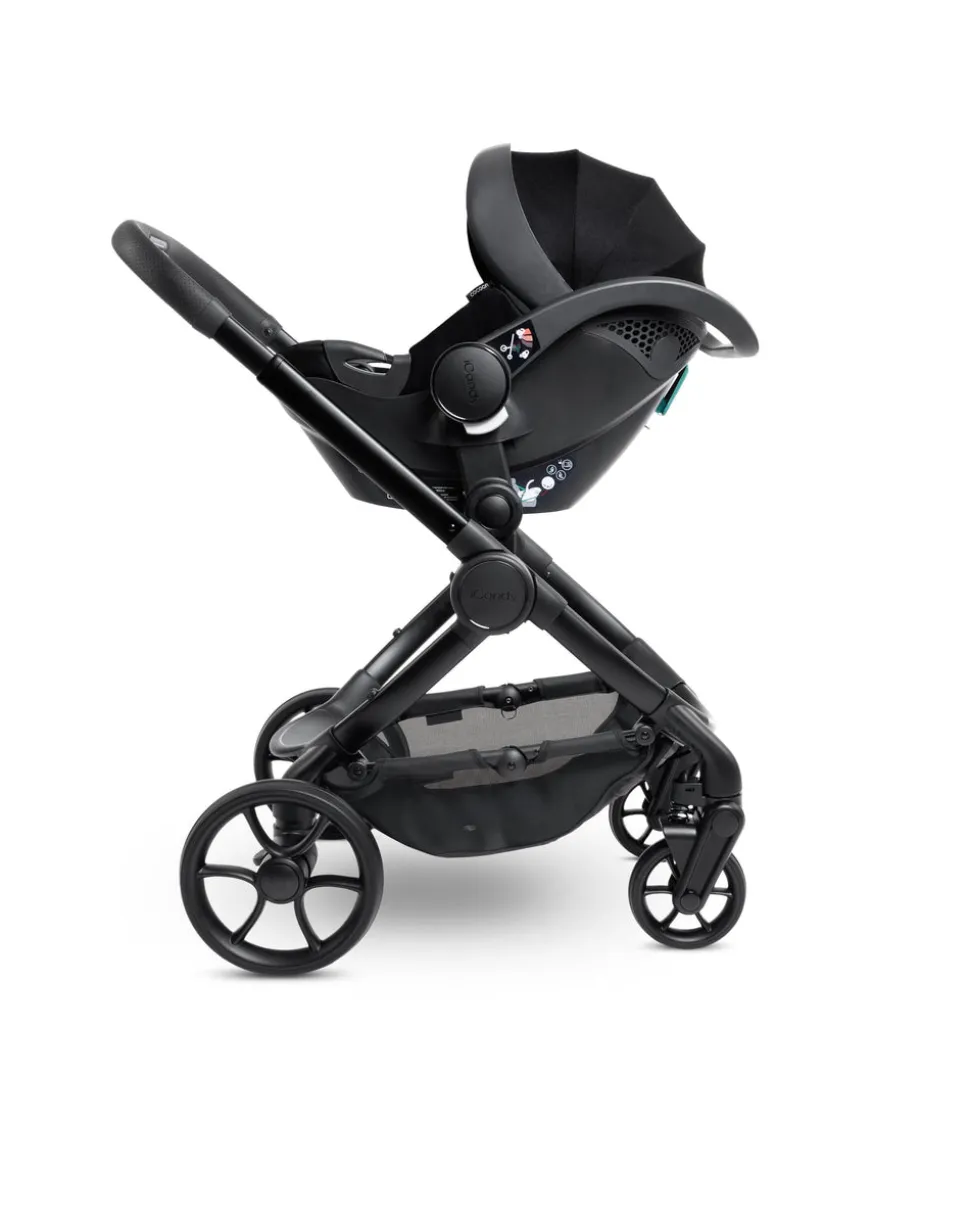 iCandy Peach 7 STUDIO Complete Bundle and Cocoon Car Seat & Base - Black