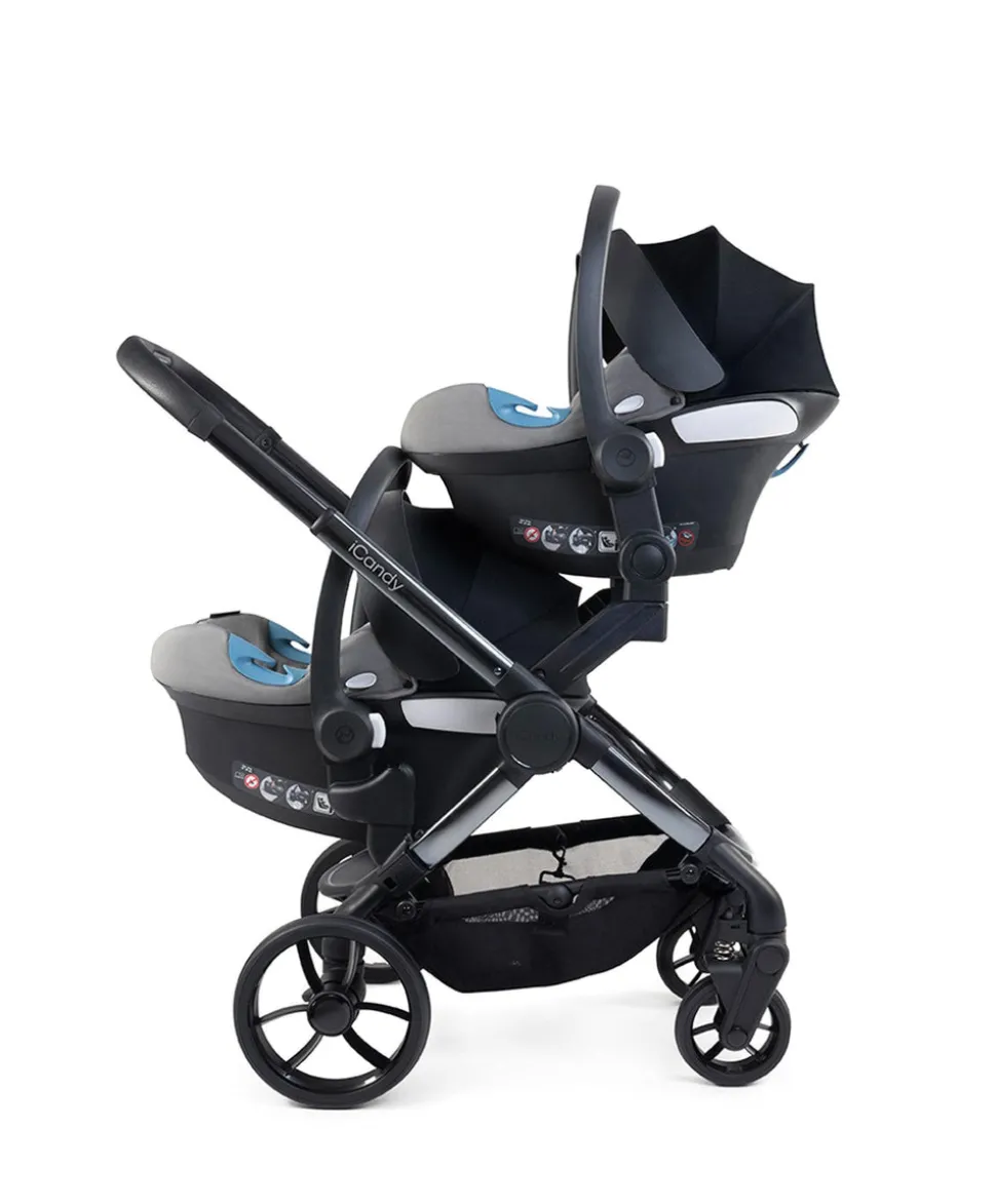iCandy Peach 7 Twin Pushchair Bundle - Truffle