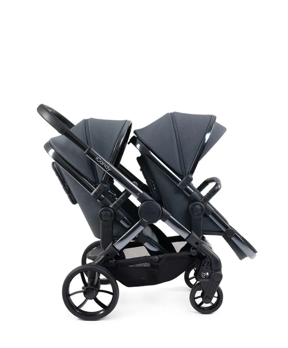 iCandy Peach 7 Twin Pushchair Bundle - Truffle