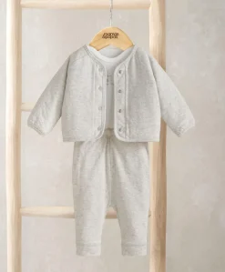 Jacket Bodysuit & Leggings Set (3 Pieces) – White
