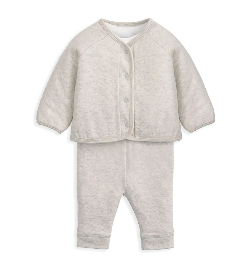 Jacket Bodysuit & Leggings Set (3 Pieces) – White
