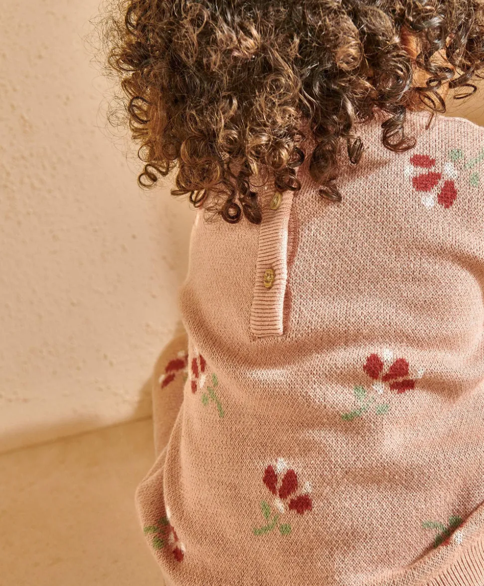 Jacquard Floral Knit Set (2 Pieces)