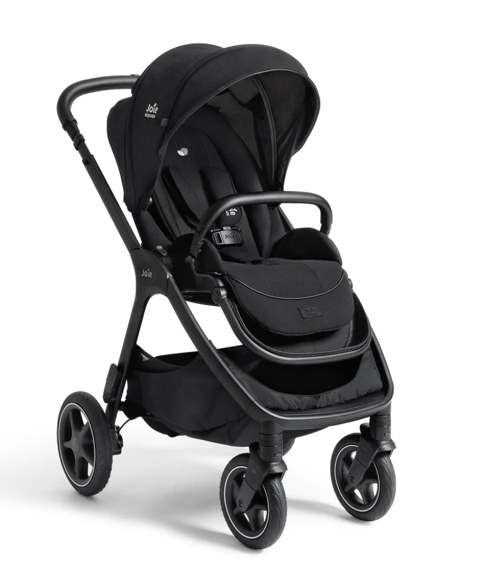 Joie finiti 4in1 Signature Pushchair & Joie Ramble XL Signature Carrycot Bundle- Eclipse