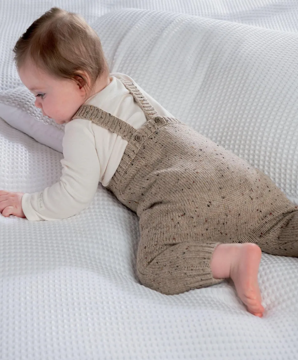 Knitted Bear Dungarees & Bodysuit Set (2 Pieces)
