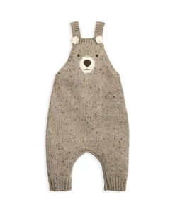 Knitted Bear Dungarees & Bodysuit Set (2 Pieces)