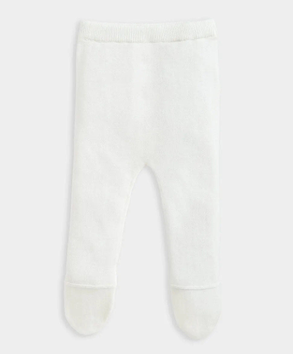 Knitted Cardigan & Leggings (2 Piece) - White