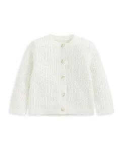 Knitted Cardigan - White