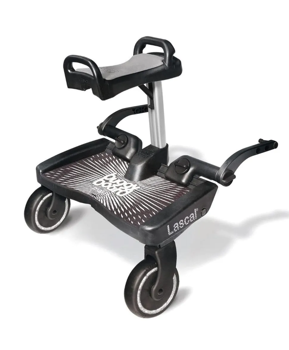 Lascal Black Maxi BuggyBoard® Plus Grey Saddle