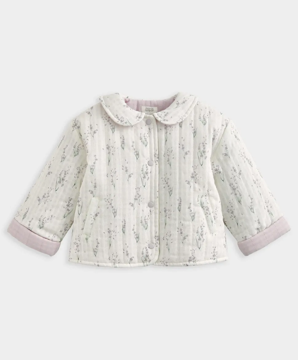 Lavender Print Quilted Jacket