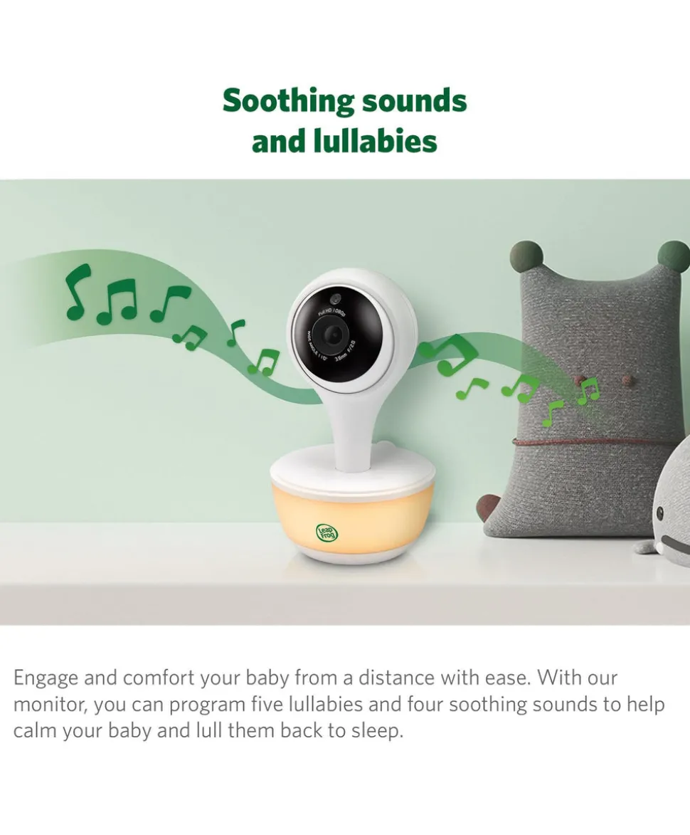 LeapFrog LF815HD 5' Smart Video Baby Monitor with Colour Night Vision - White