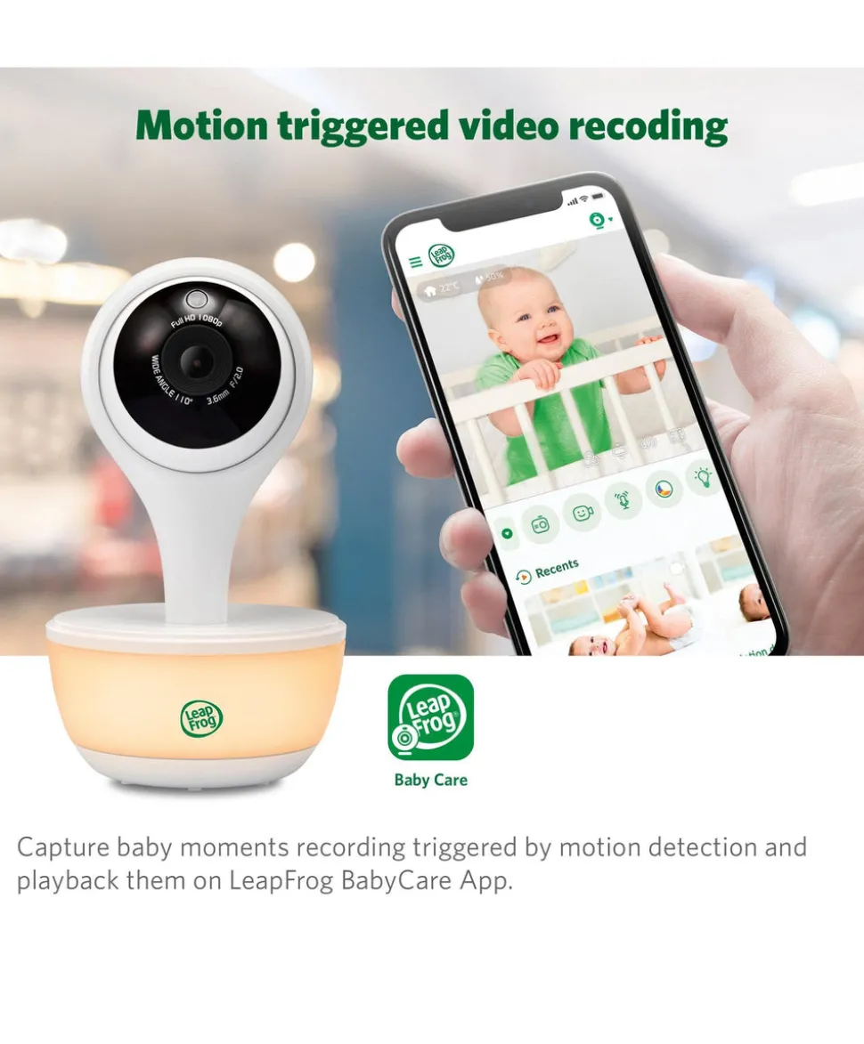 LeapFrog LF815HD 5' Smart Video Baby Monitor with Colour Night Vision - White