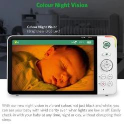 LeapFrog LF920HD 7' Video Baby Monitor with Colour Night Vision - White