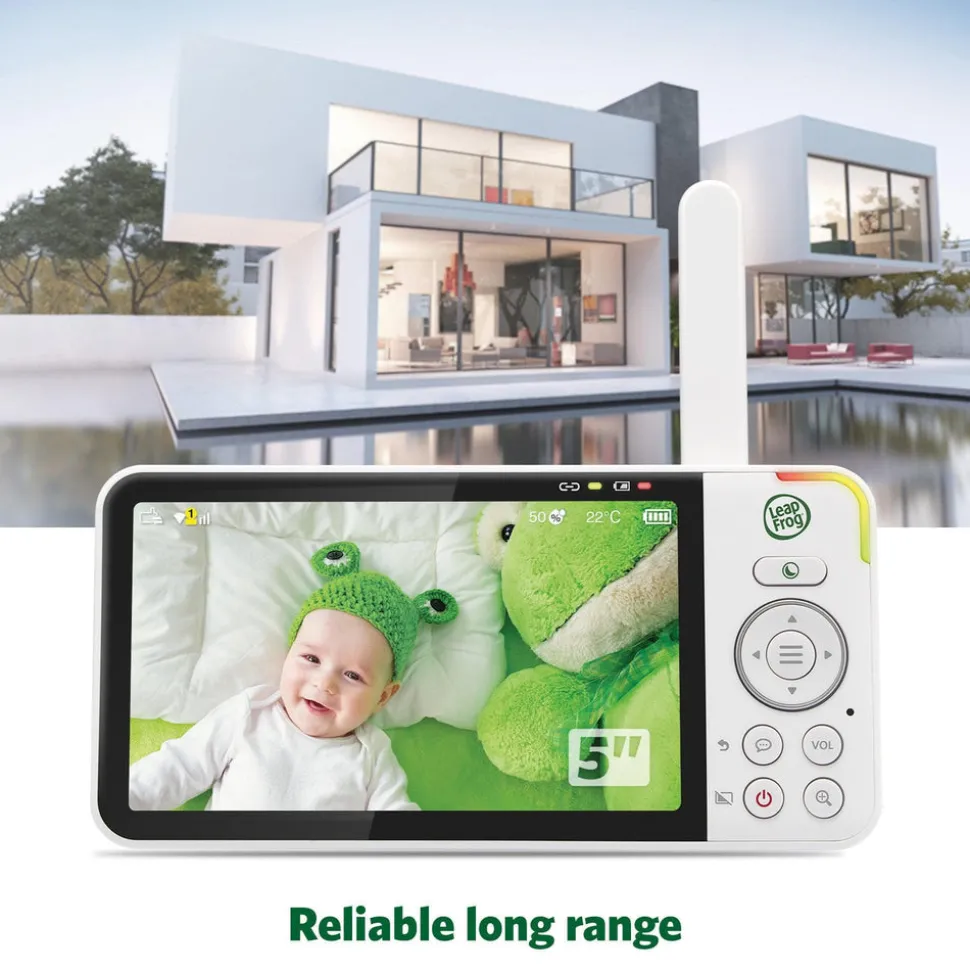 LeapFrog LF915HD 5" Video Baby Monitor with Colour Night Vision - White