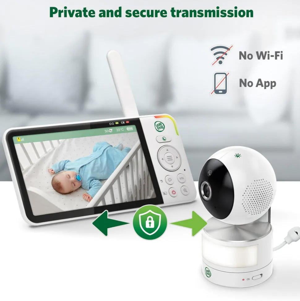 LeapFrog LF915HD 5" Video Baby Monitor with Colour Night Vision - White