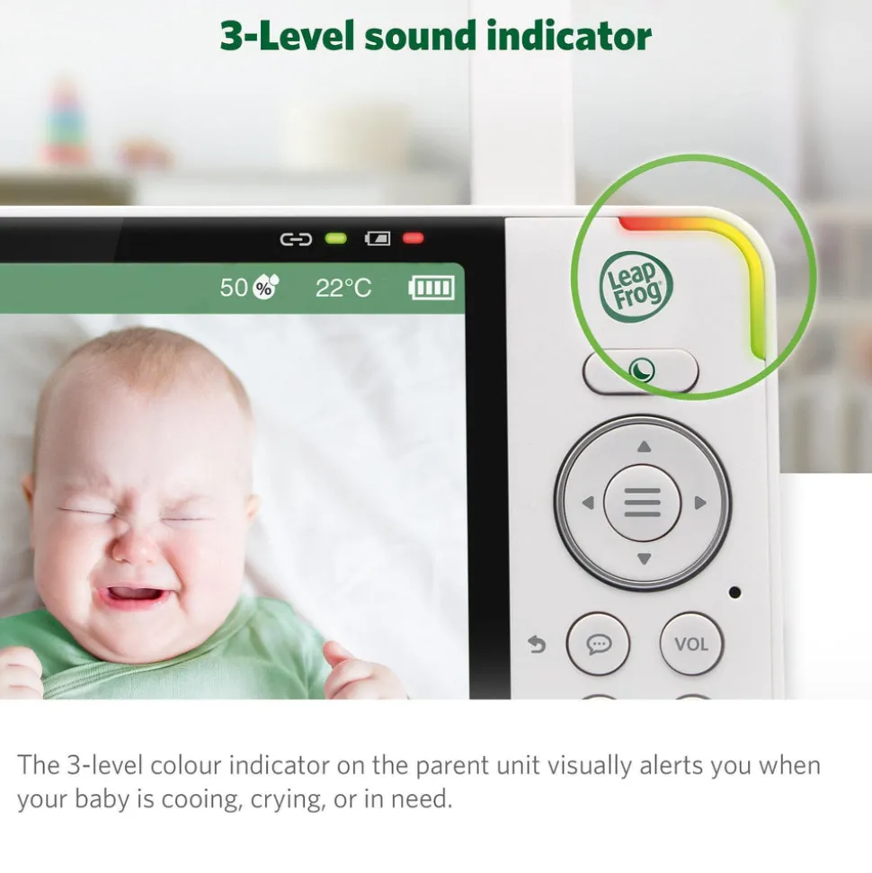 LeapFrog LF915HD 5" Video Baby Monitor with Colour Night Vision - White