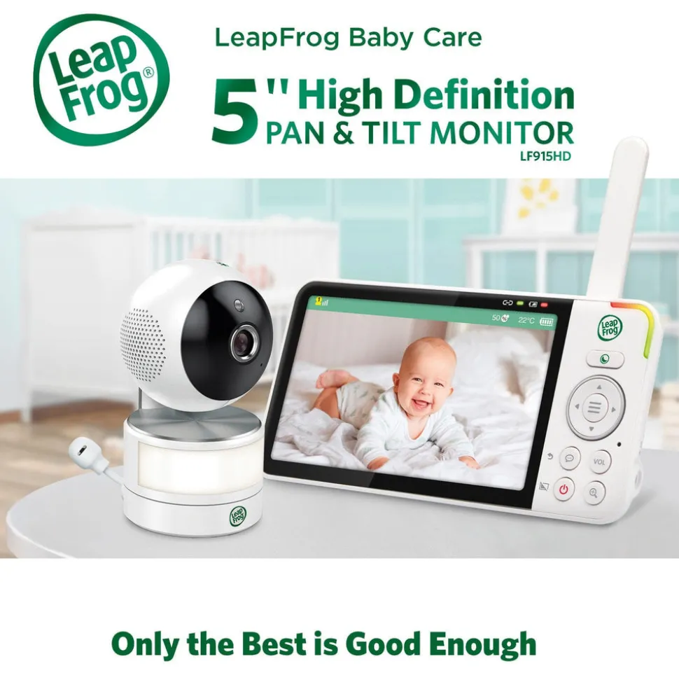LeapFrog LF915HD 5" Video Baby Monitor with Colour Night Vision - White