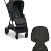 Libro Stroller Bundle with Quilted Memory Foam Liner (2 Piece)– Liquorice/Graphite