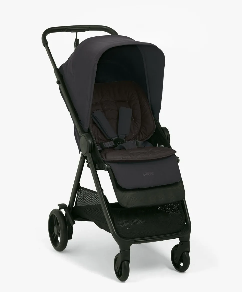 Libro Stroller Bundle with Quilted Memory Foam Liner (2 Piece)– Liquorice/Graphite
