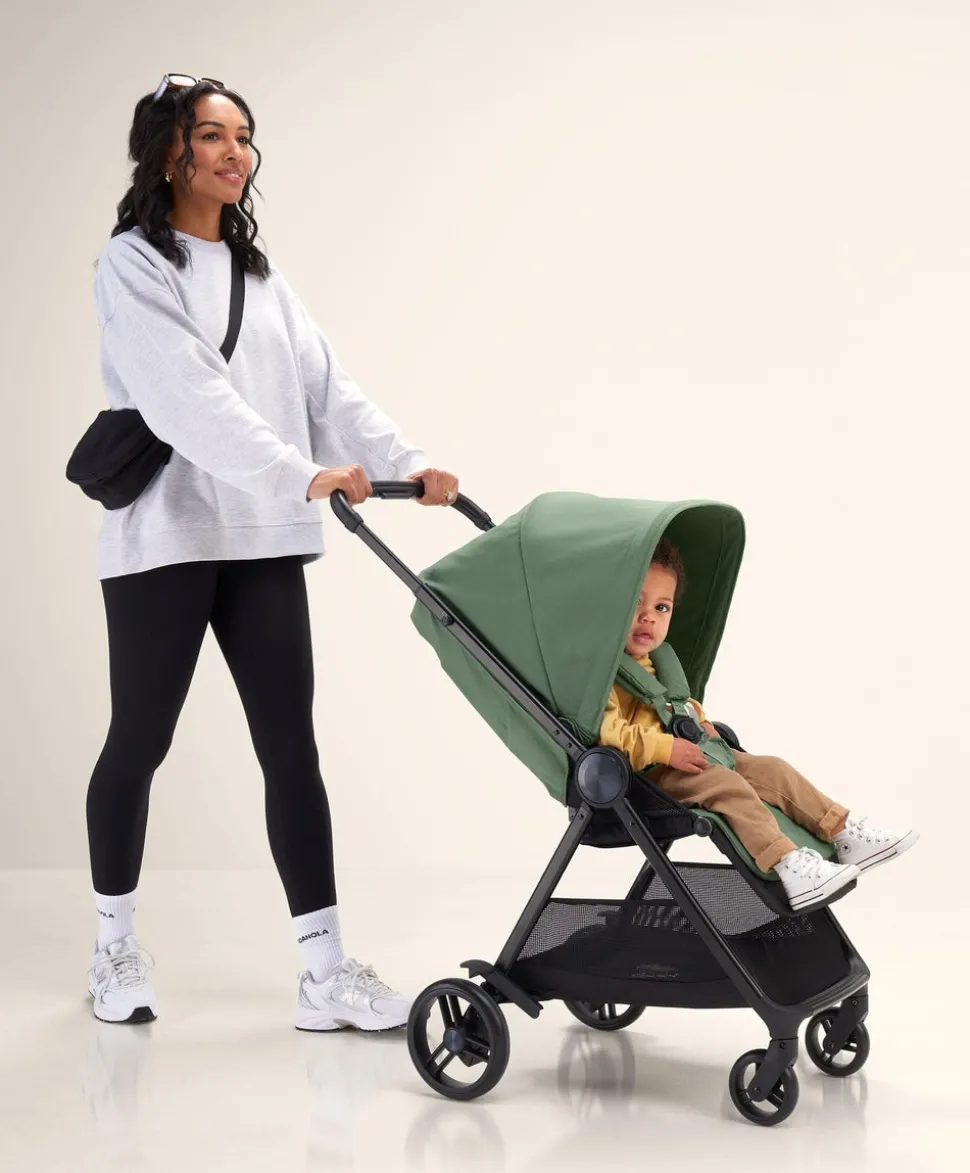 Libro Stroller Bundle with Quilted Memory Foam Liner (2 Piece)– Bay Green/Sage