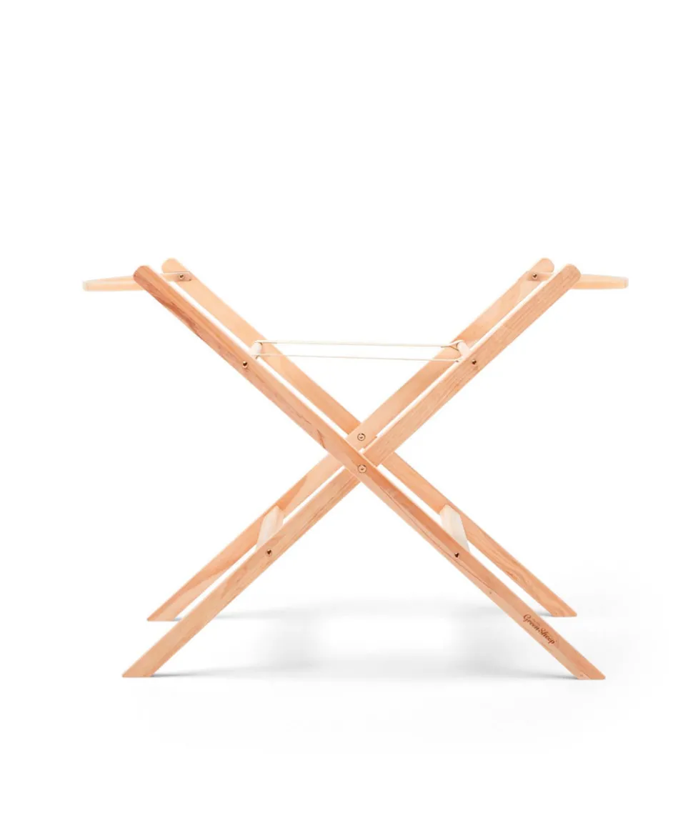 Little Green Sheep Moses Basket Stand - Natural