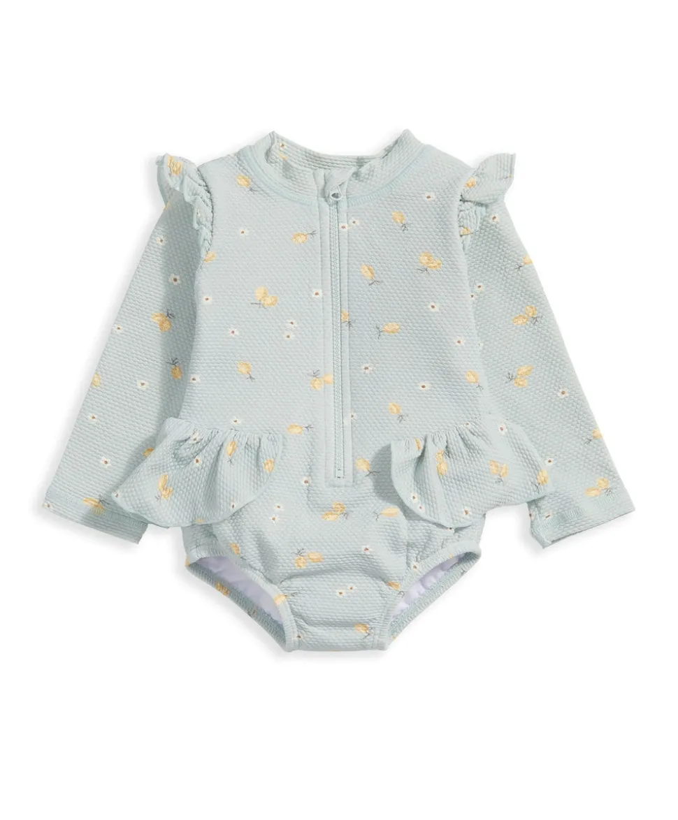 Long Sleeve Frill Swimsuit