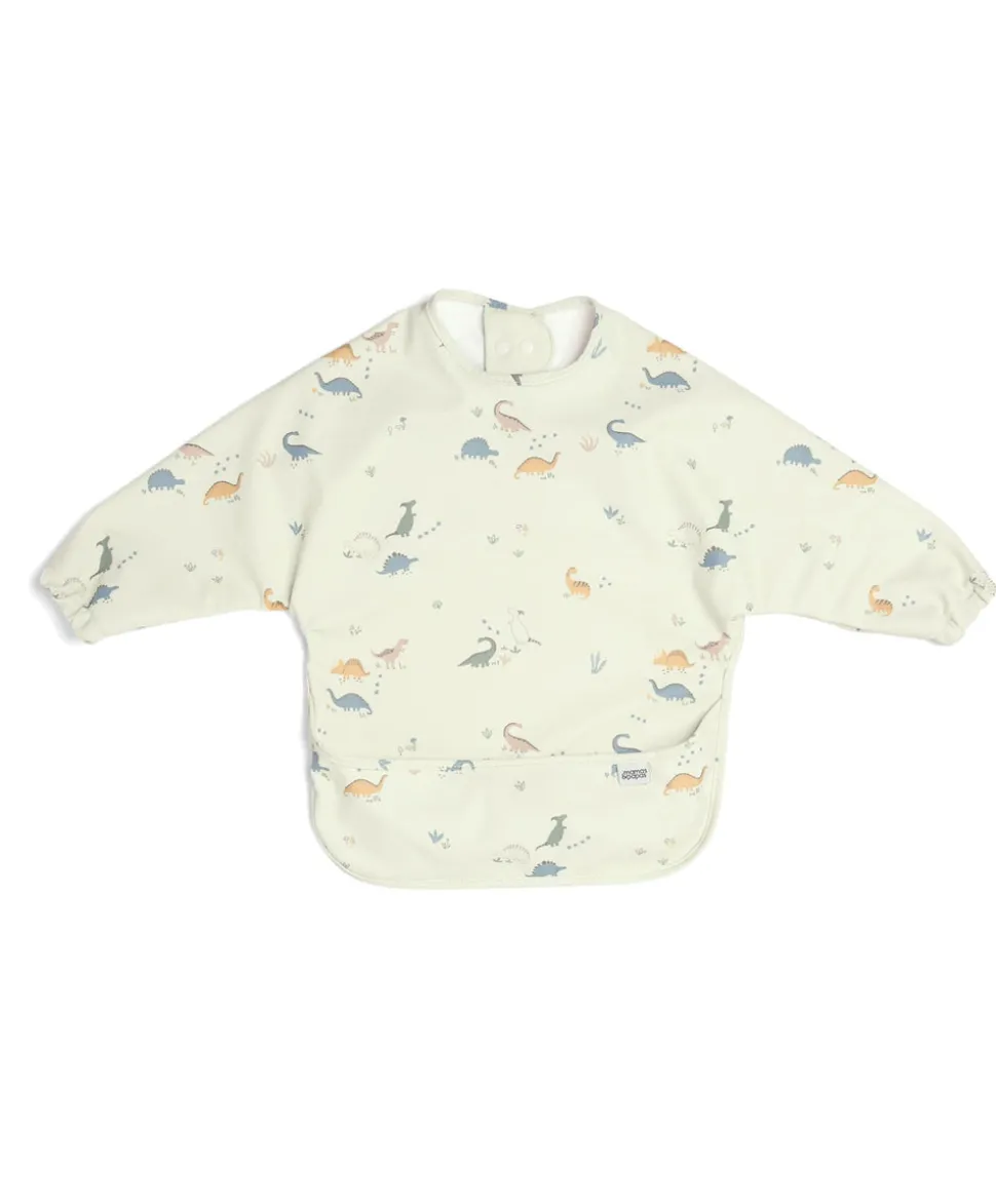 Long-sleeved Bibs (2 Pack) - Dino Stripe
