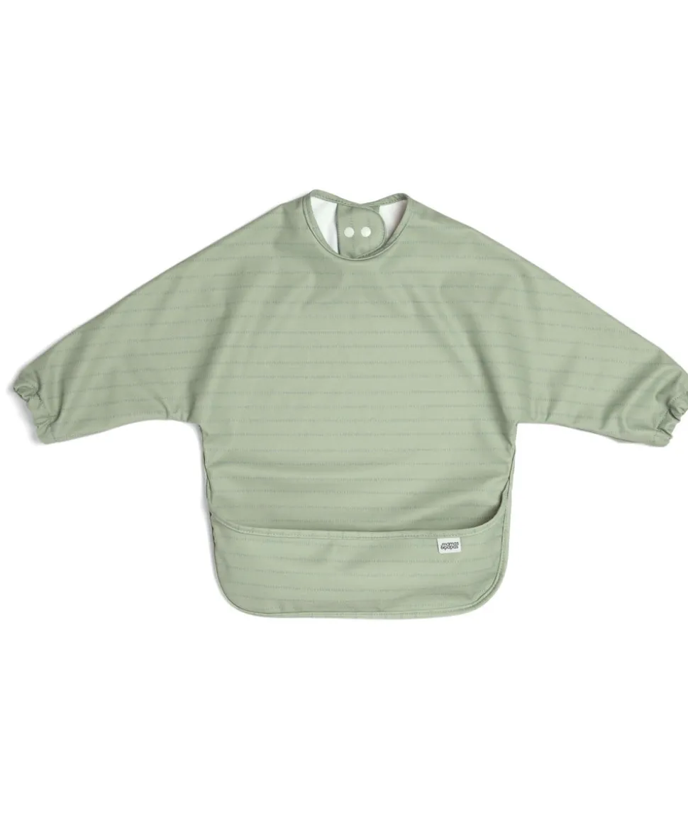 Long-sleeved Bibs (2 Pack) - Dino Stripe