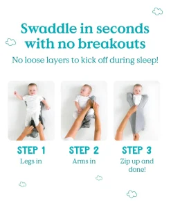 Love To Dream Swaddle Up™ Newborn/5-8.5lbs (2.5 Tog) - White Dreamer