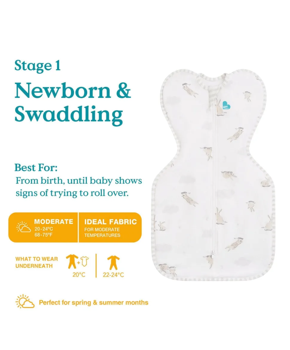 Love to Dream Swaddle Up™ Newborn/0-1 Months (1.0 Tog) - Cloud Bunny