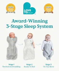 Love To Dream Swaddle Up™ Medium/13 - 19lbs (1.0 Tog) - Grey