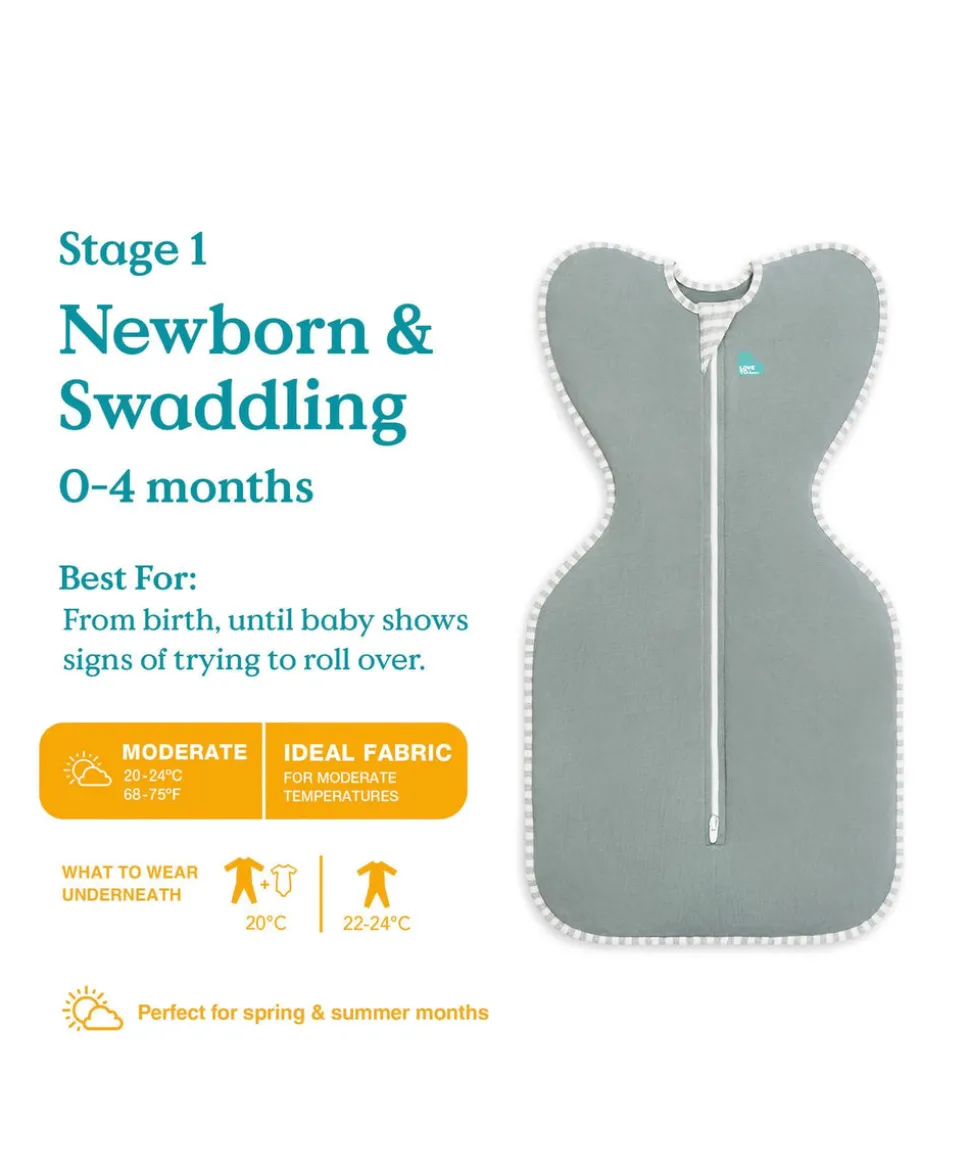 Love To Dream Swaddle Up™ Newborn/5-8.5lbs(1.0 Tog) - Dark Olive
