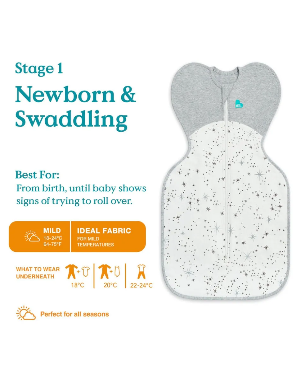 Love To Dream Swaddle Up™ Newborn/5-8.5lbs (1.0 Tog) - North Star White