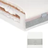 Luxury Hybrid Twin Cotbed Mattress & Fitted Sheets (2 Pack) - White