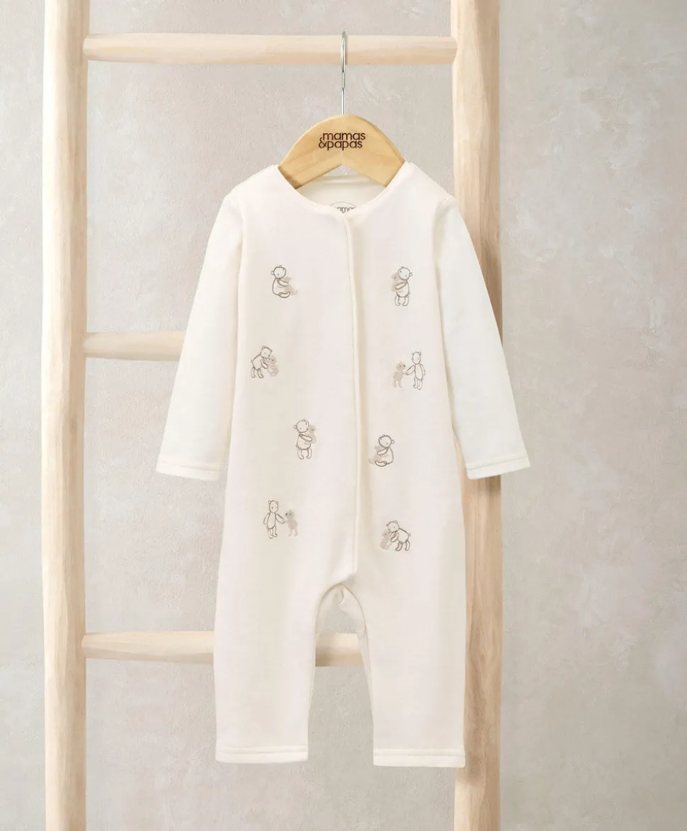 0-3m Embroidered Teddy Bear Romper Baby Gift Box - Medium