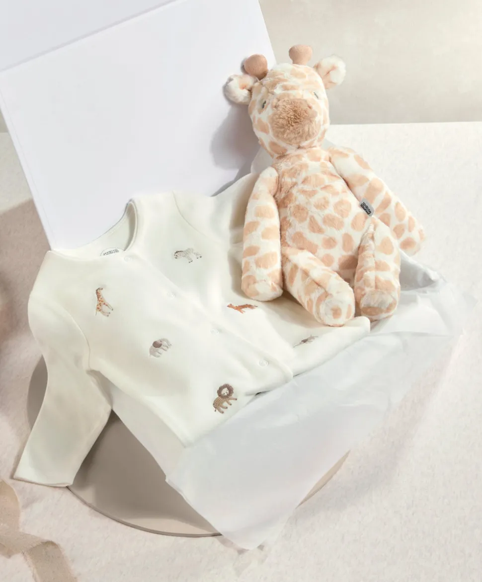 0-3m Welcome to the World Giraffe - Medium Gift Box