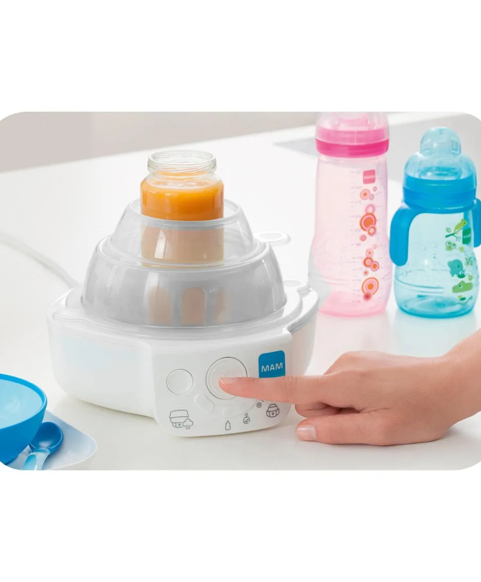 MAM Baby 6-in-1 Electric Steam Steriliser & Bottle Warmer - Grey