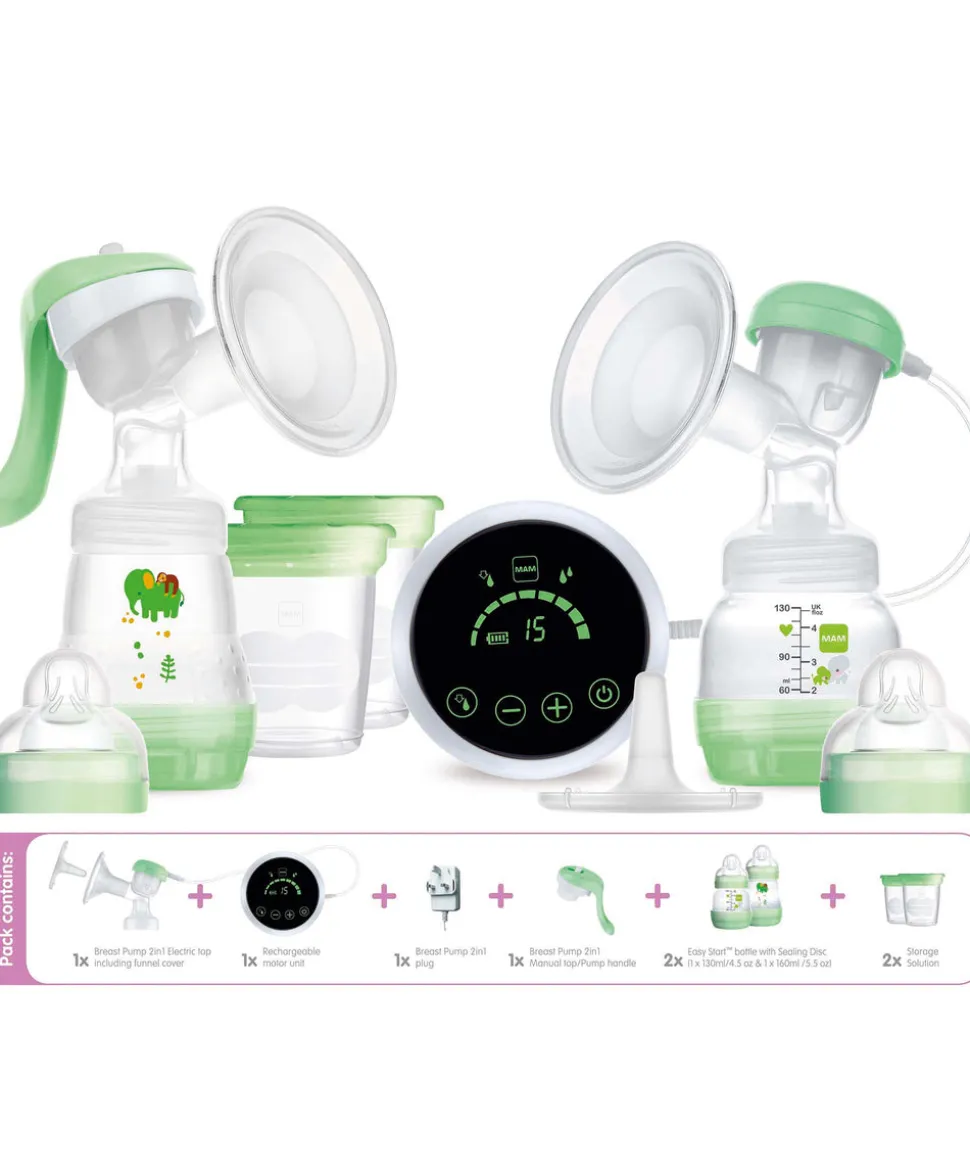 MAM Baby 6-in-1 Electric Steriliser & 2-in-1 Electric Breast Pump Bundle