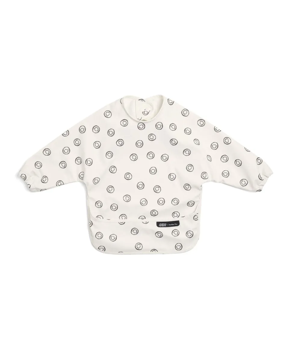 Mamas & Papas x Another Fox Long Sleeved Bibs (2 Pack) - Faces/Cheetah Spot