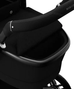 Maxi Cosi Fame Complete Pushchair Bundle with Pebble 360 Car Seat & Base – Black with Black Wheels